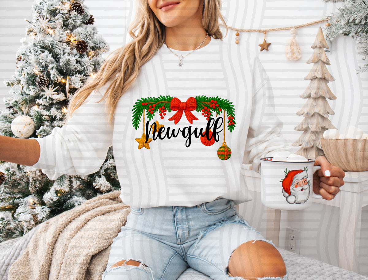 Newgulf Christmas Garland (caplinger) DTF Transfer
