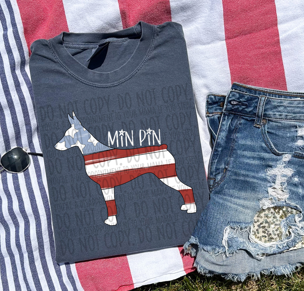 MIN PIN white (SWD) DTF transfer