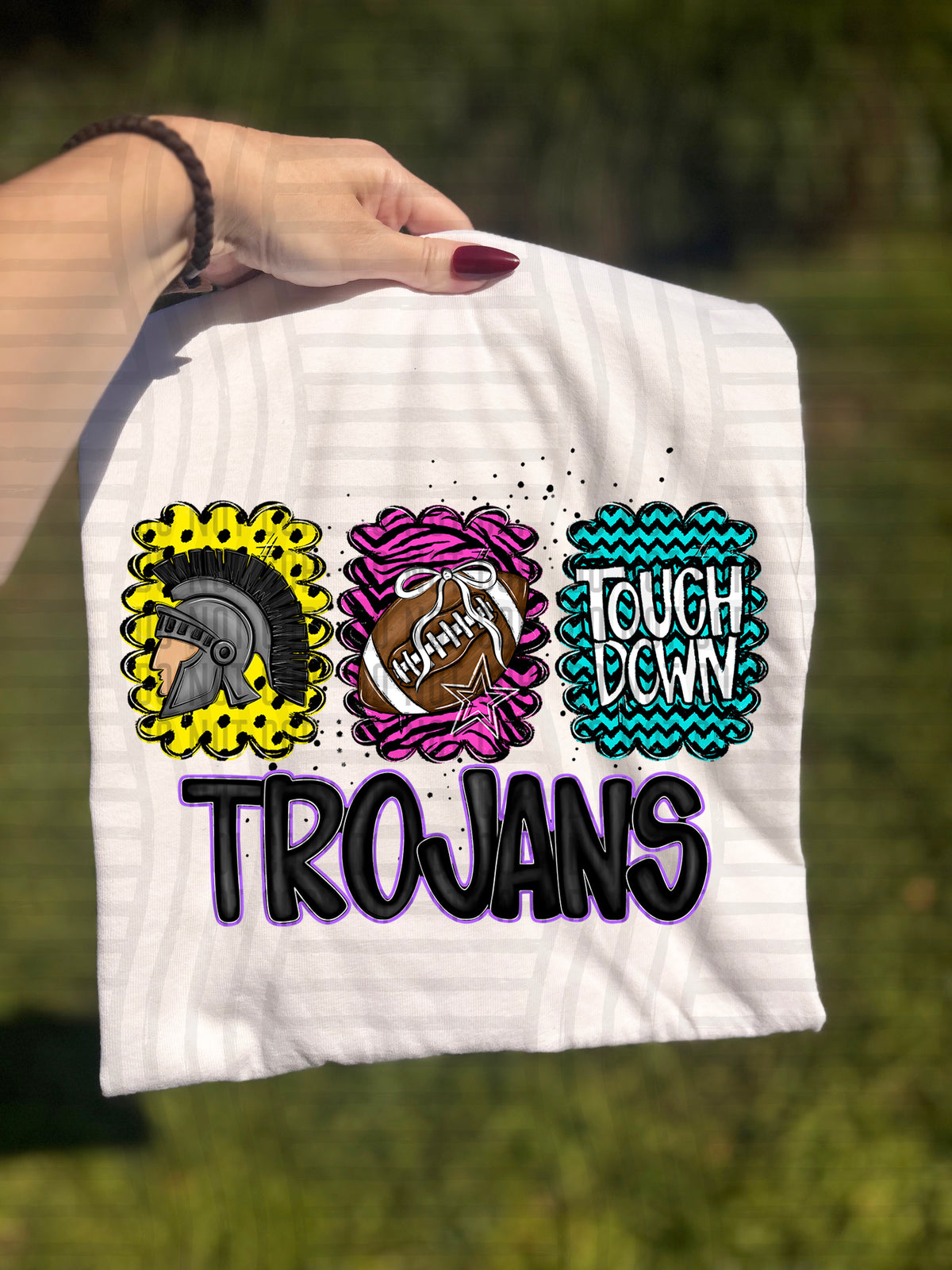 Trojans Preppy Bright Trio (Caplinger) 113113 DTF transfer