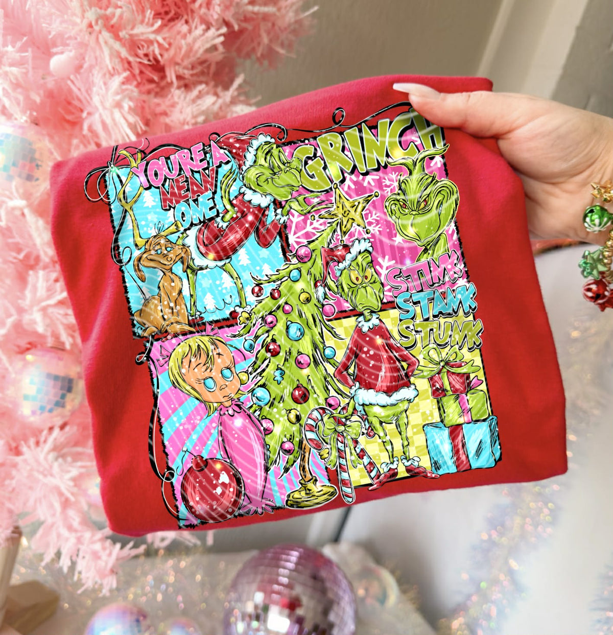 You’re a Mean One (AG) DTF transfer