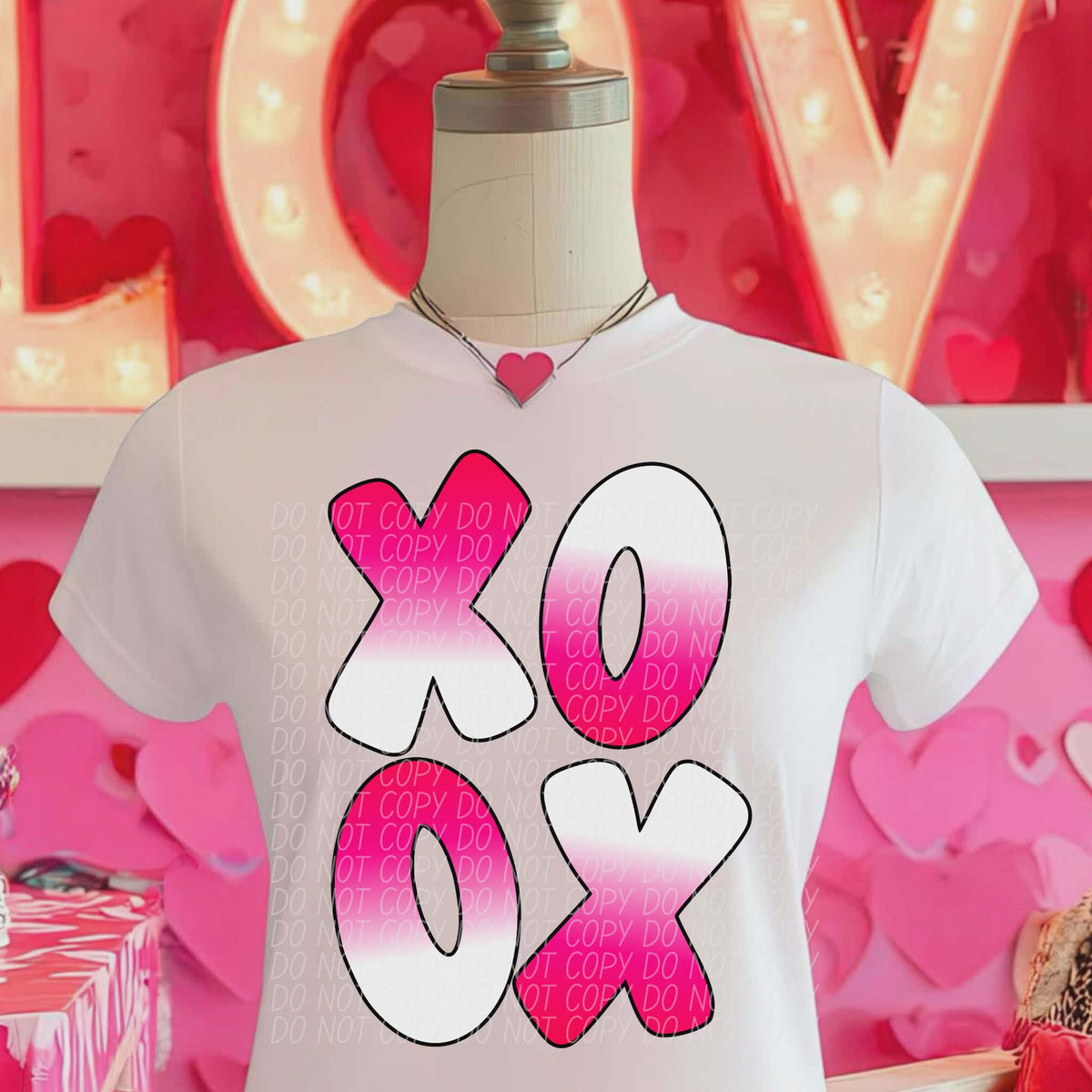 Xoxo ombré (city) DTF transfer