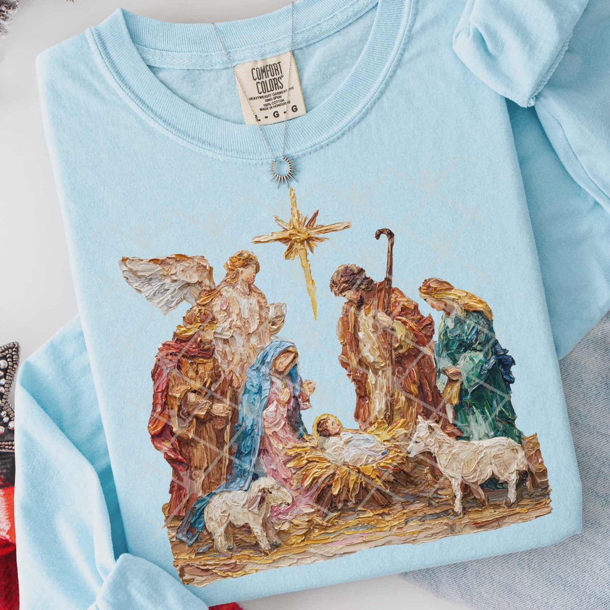 Faux Painted Nativity (TTD) DTF Transfer