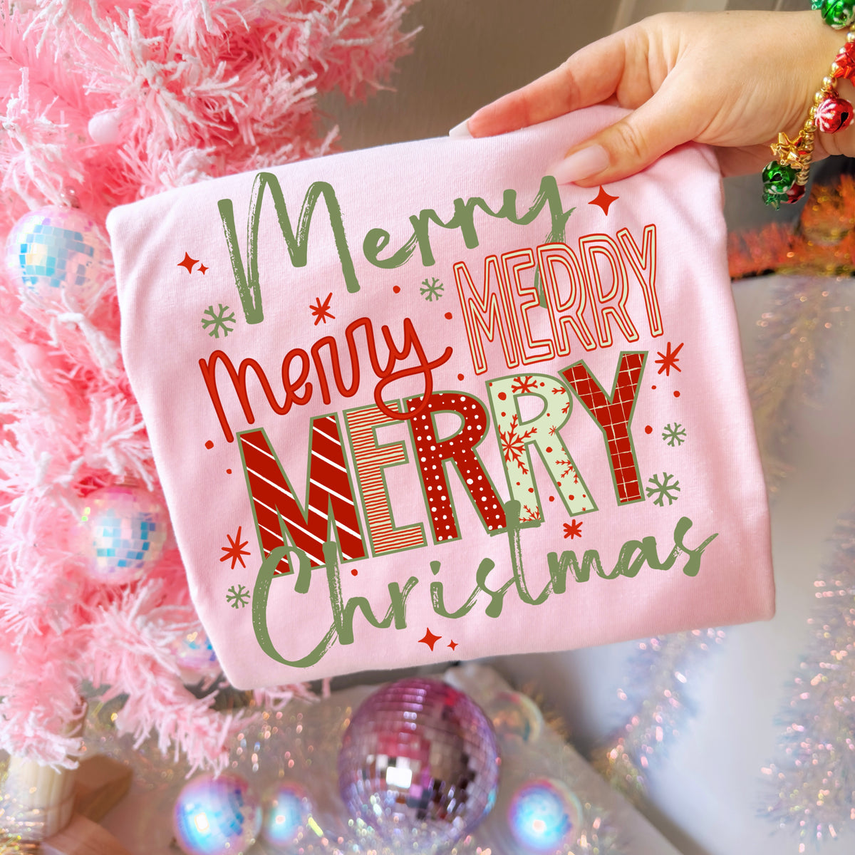Merry Merry Merry Christmas (csc) DTF Transfer