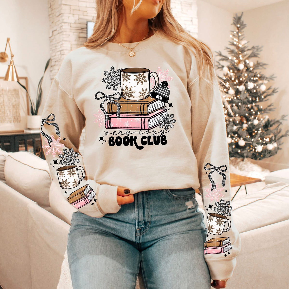 Very Cozy Book Club (Front only) CSC DTF Transfer