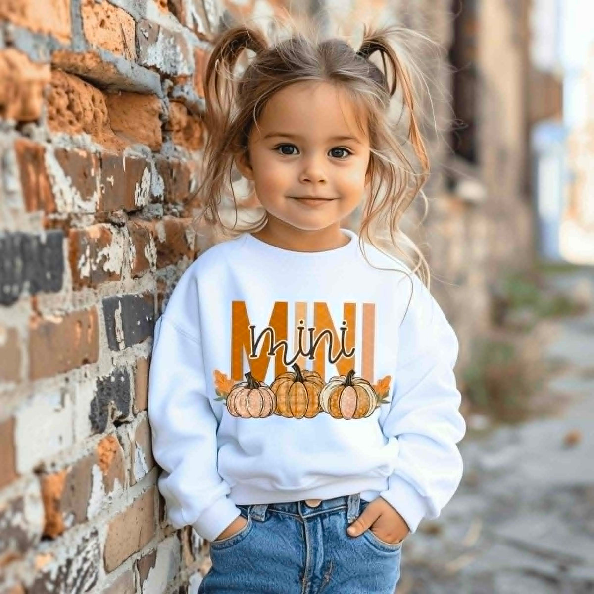 Mini with trios pumpkins fall (SDD) DTF Transfer