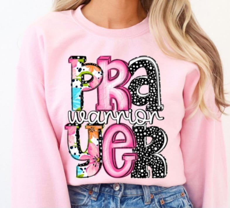 Prayer warrior  92770 DTF transfer