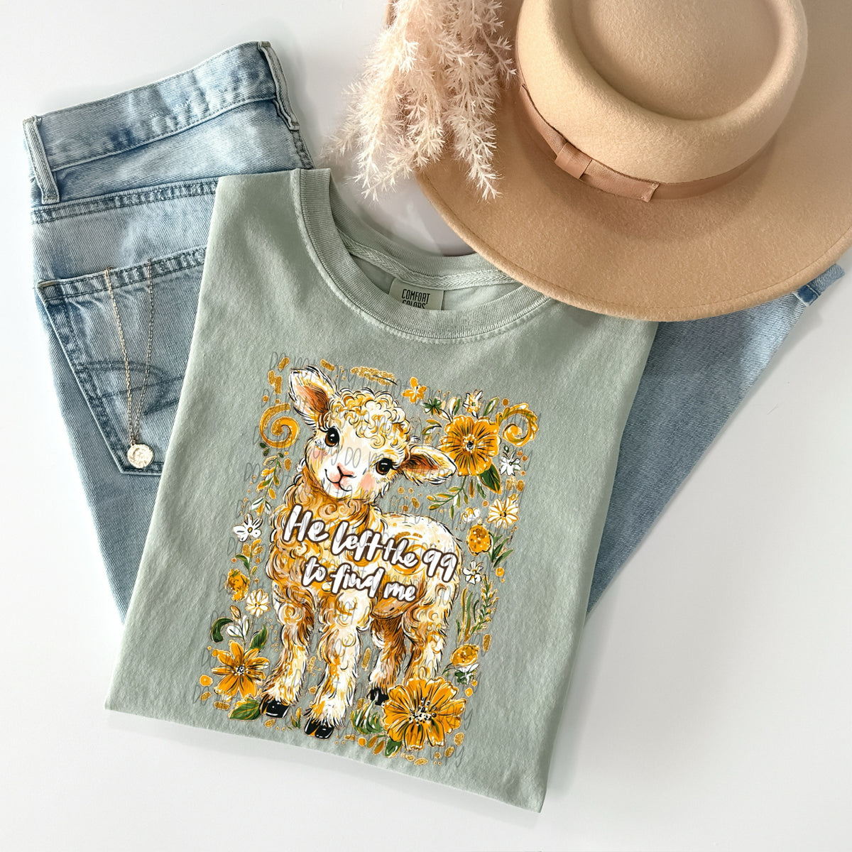 He left the 99 to find me lamb sunday special DTF transfer