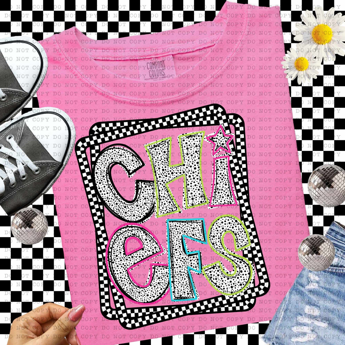 Chiefs Dalmatian filled mascots (ECHT) 55114 DTF transfer