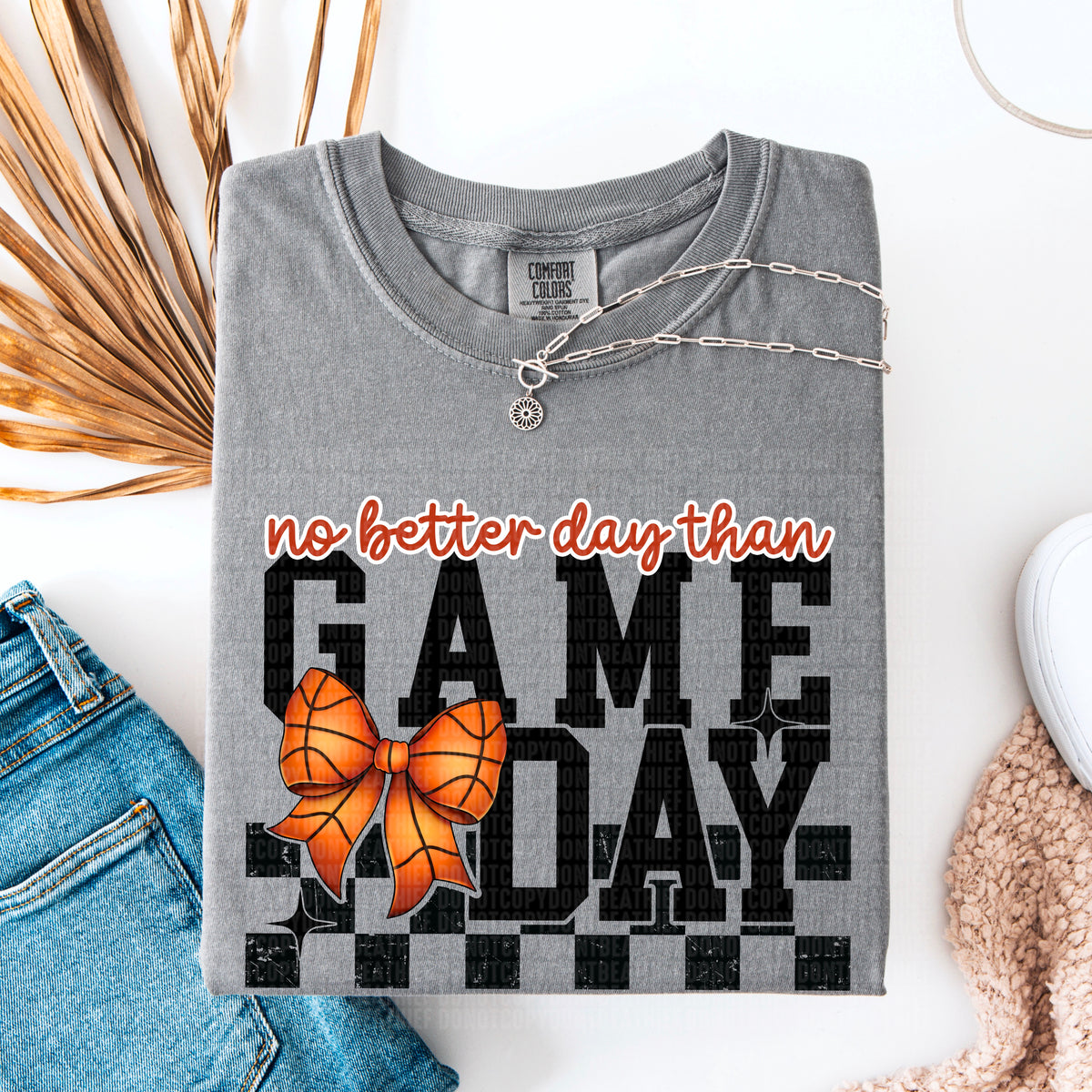 No better day than game day basketball 93811 DTF transfer