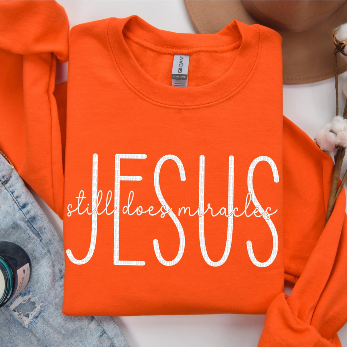 Jesus Still does miracles white sdd DTF transfer