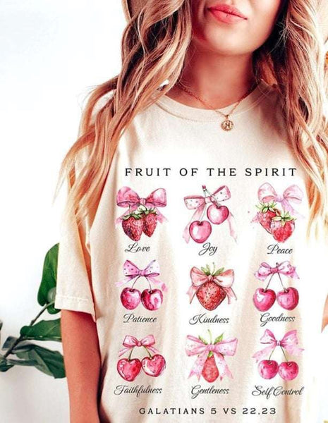 Fruit of the spirit black font 65242 DTF transfer