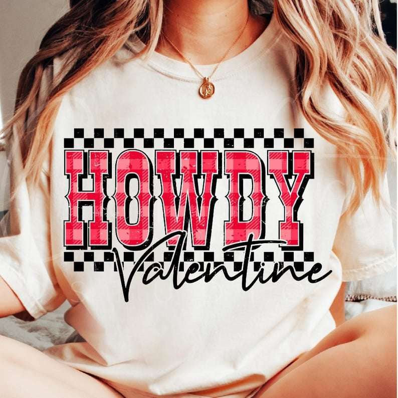 Howdy valentine 75918 DTF transfer