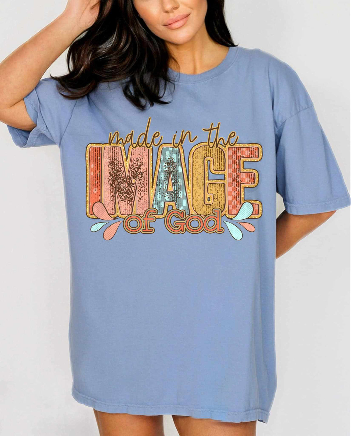 Made in the image of god 70205 DTF transfer