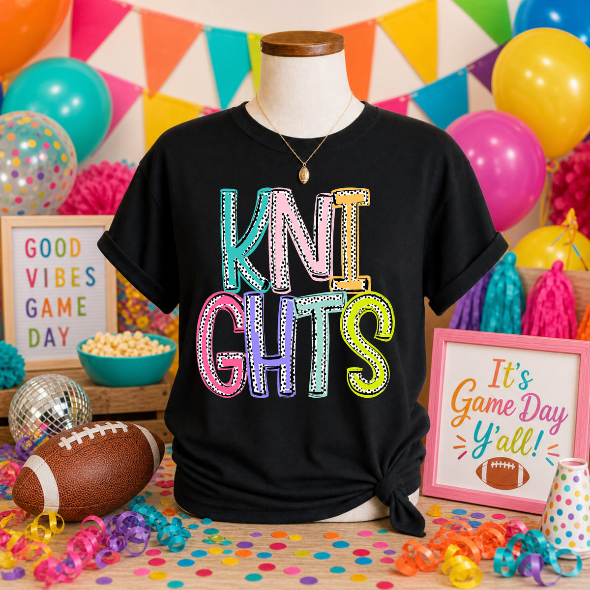 Knights Dixie Dot (S&G) DTF transfer