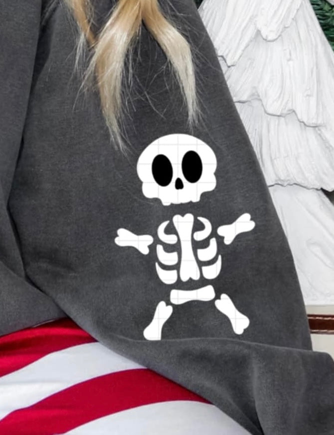 Cut my life into pieces skeleton gingerbread POCKET (Linda) DTF transfer