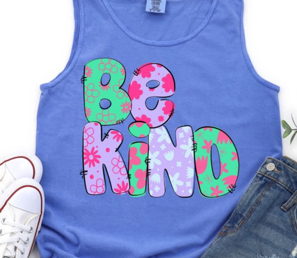 Be kind summer patterns (S&G) 96333 DTF transfer