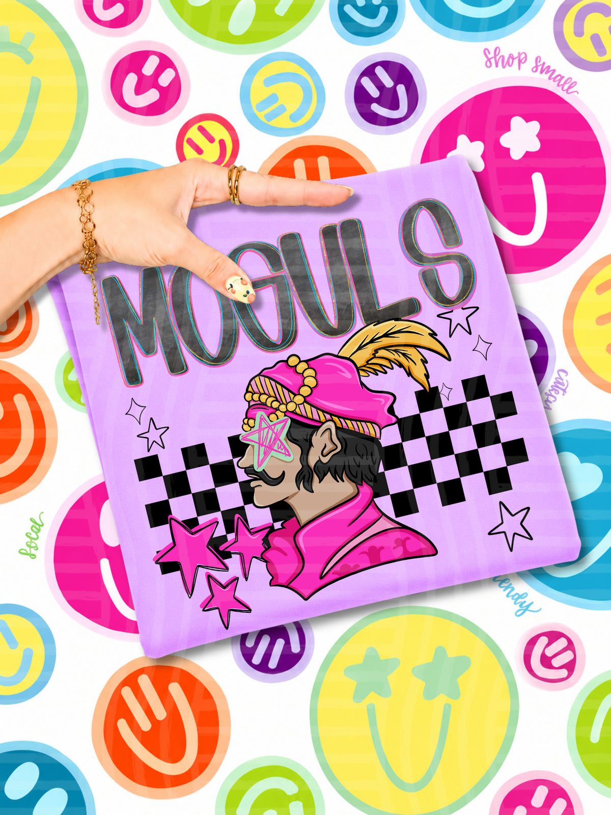 moguls starry eyed checks (CAPLINGER) DTF Transfer