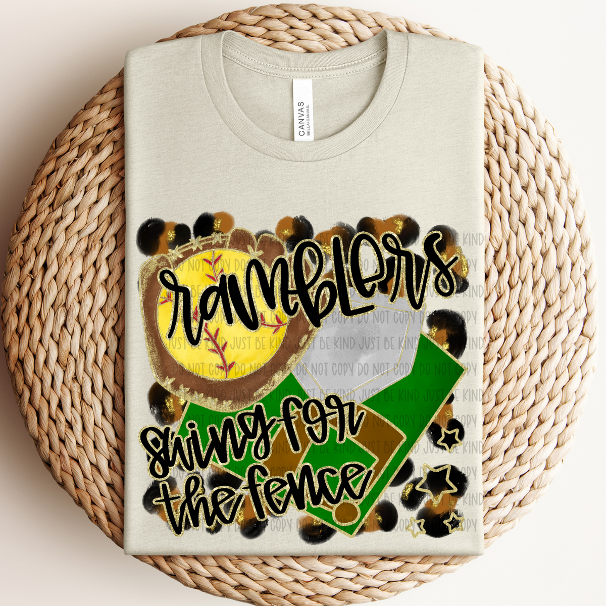 Softball Ramblers For The Fence (Caplinger) 83504 DTF Transfer