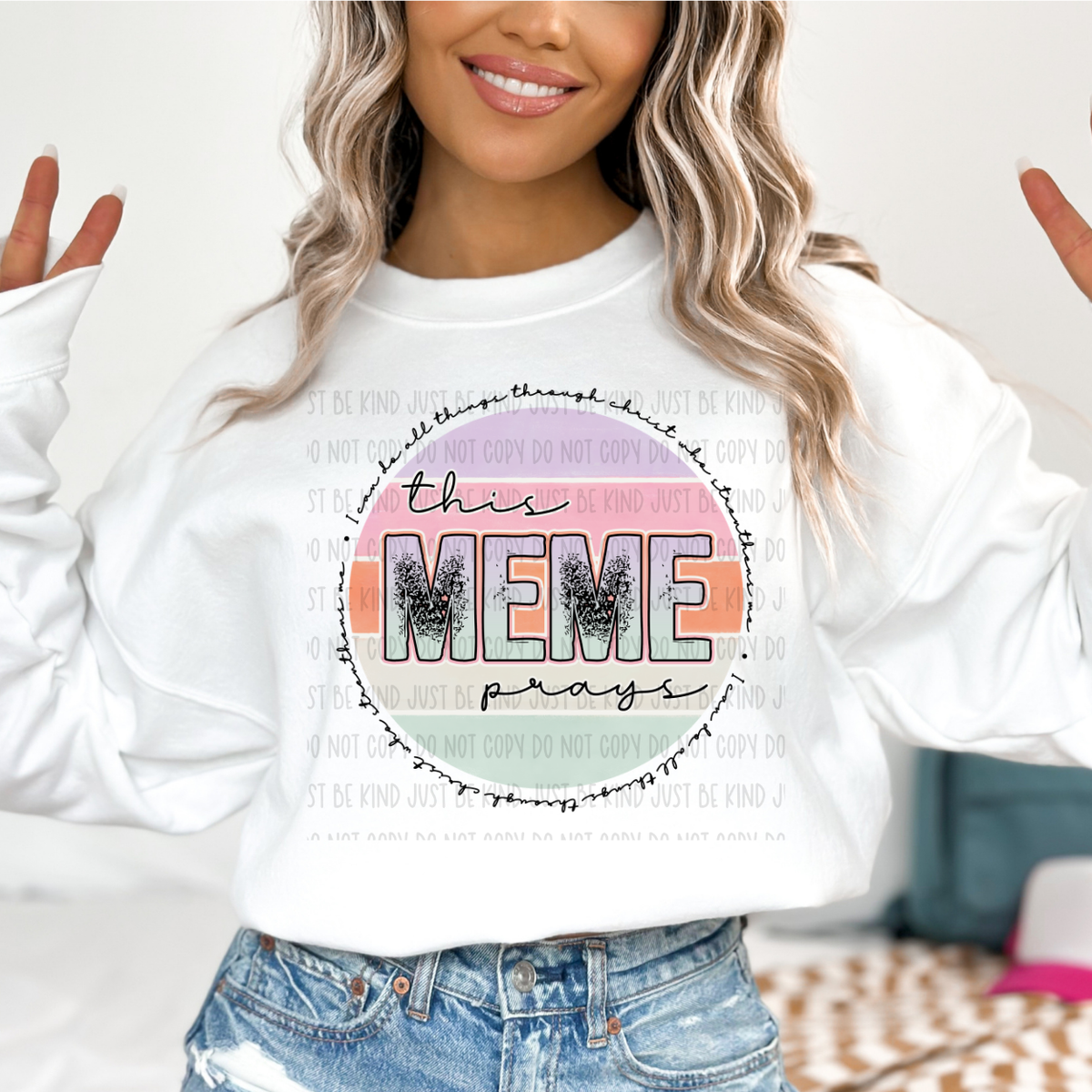 This Meme Prays (Kayndi) 72993 DTF Transfer