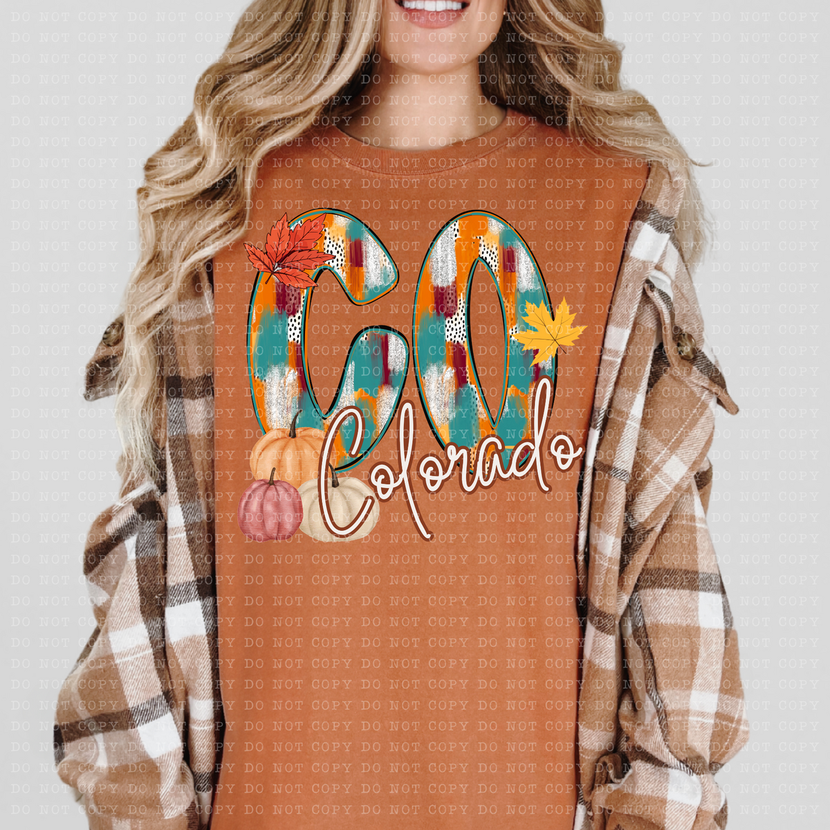 CO Colorado Fall Watercolor 59777 DTF Transfer