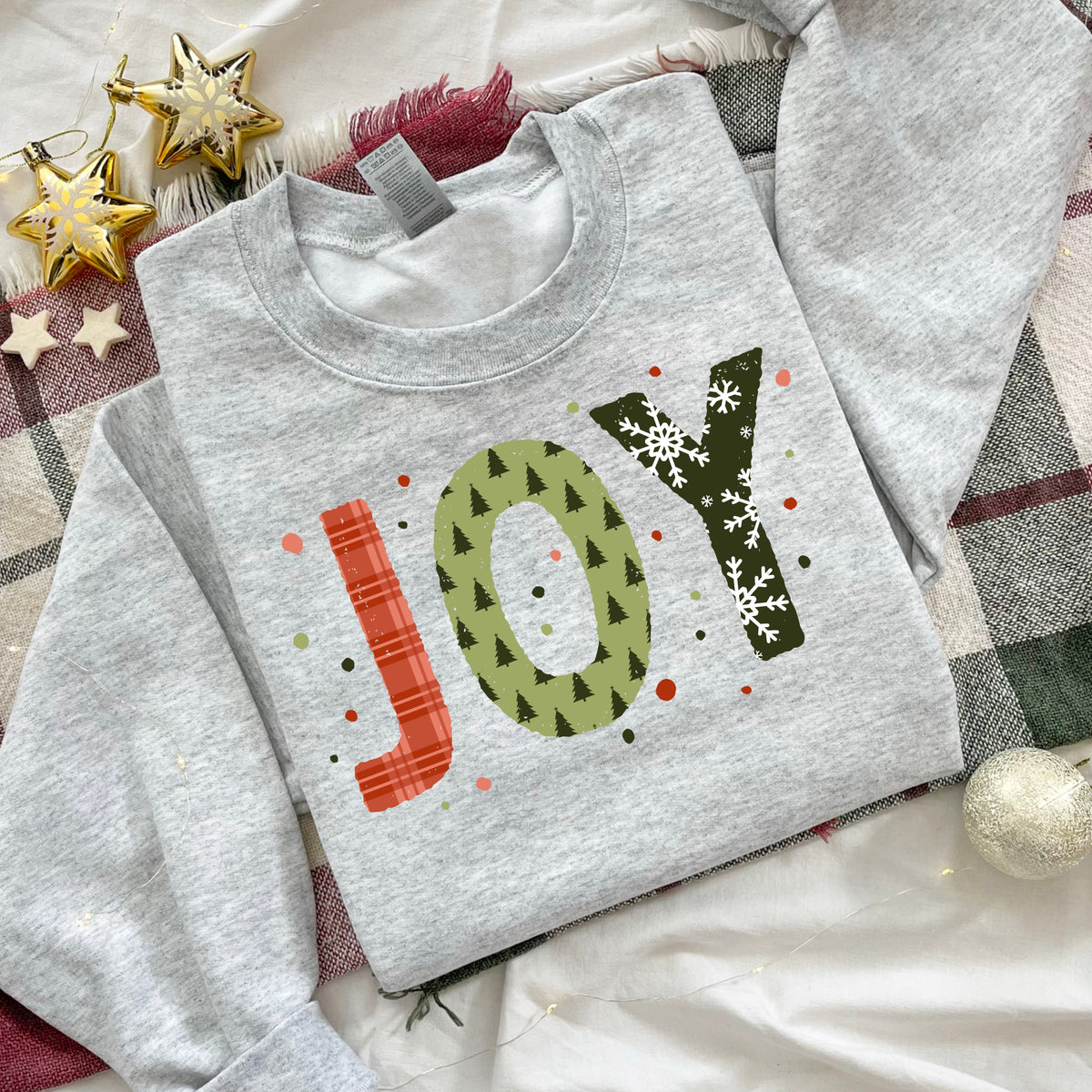 Joy red and green letters (CSC) DTF Transfer