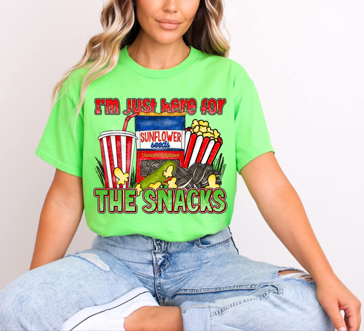 I’m just here for the snacks (C’s) 94322 DTF transfer