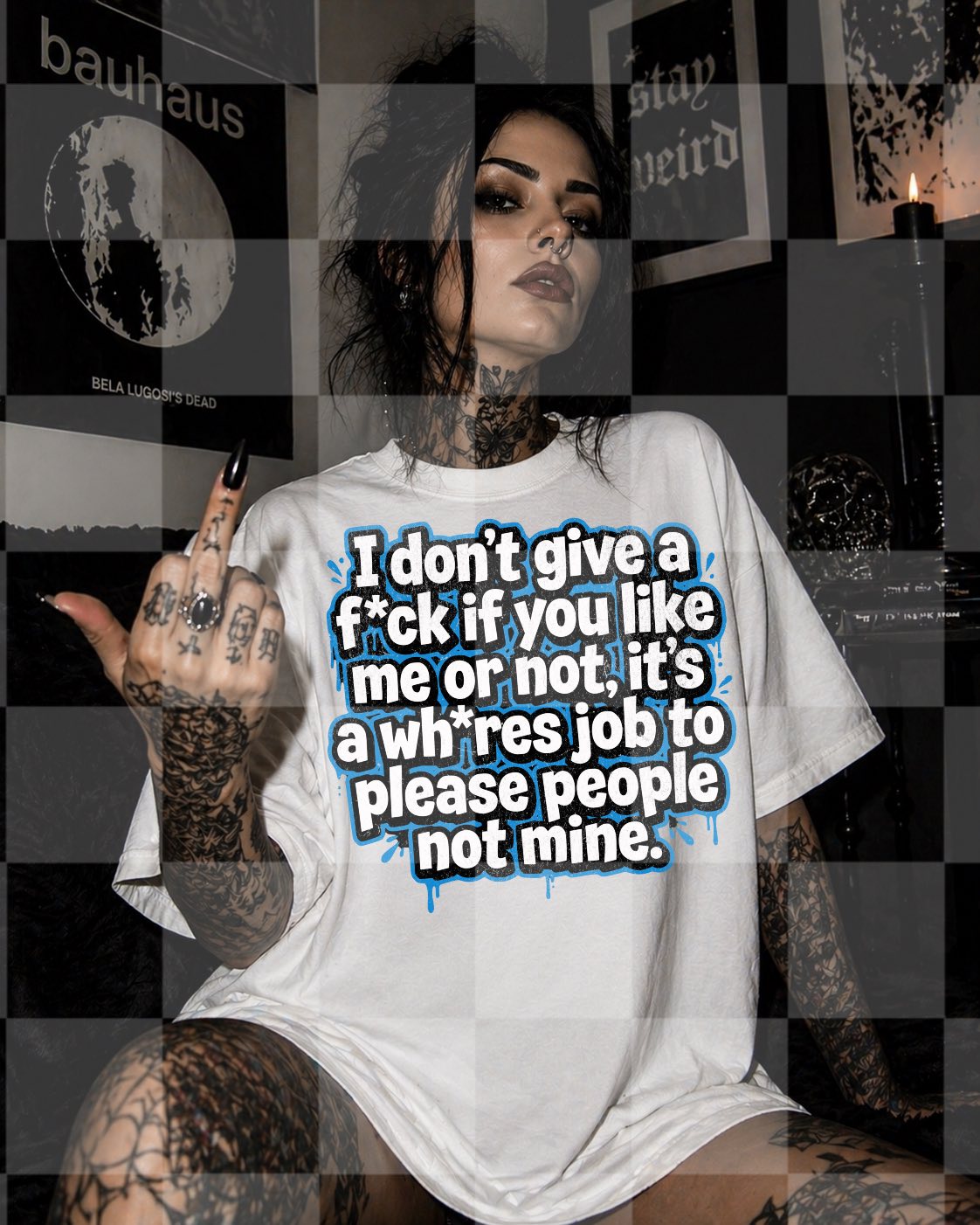 I don't give a f*ck if you like me or not (Lyttle) DTF Transfer