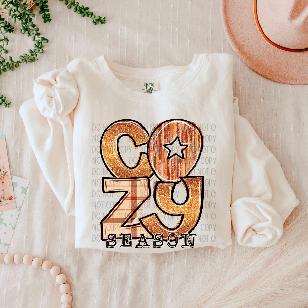 Cozy season fall patterns (SW) 58468 DTF transfer