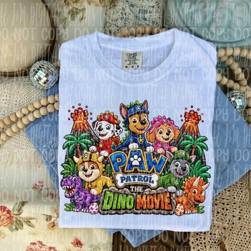 Paw patrol Dino movie   (J&M) DTF Transfer