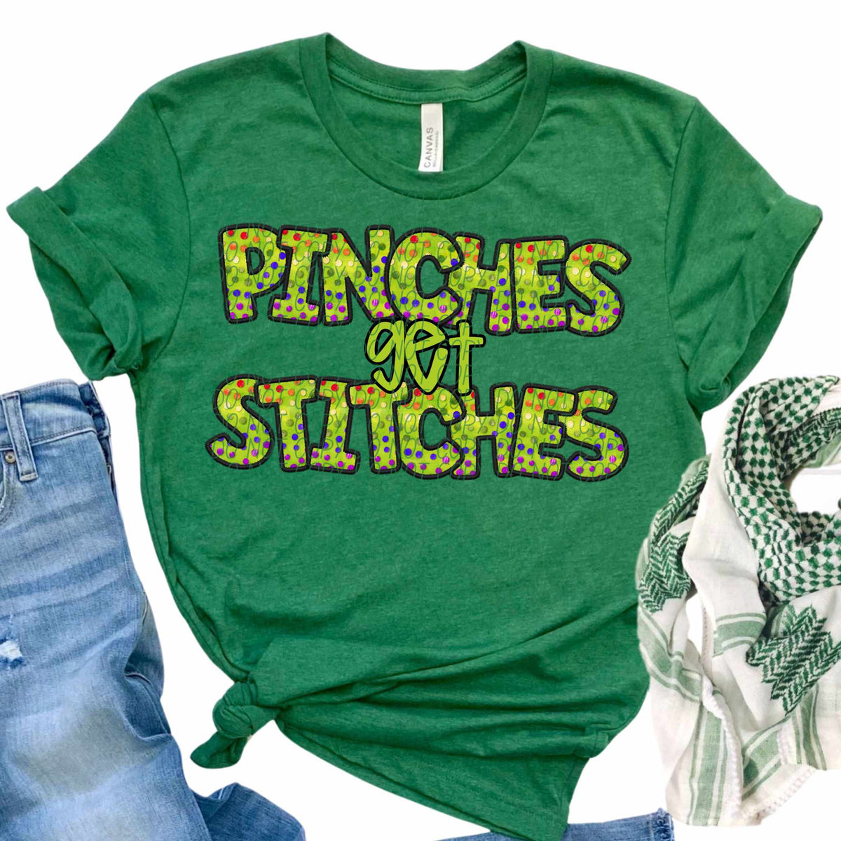 Pinches get stitches (CITY) 85121 DTF transfer
