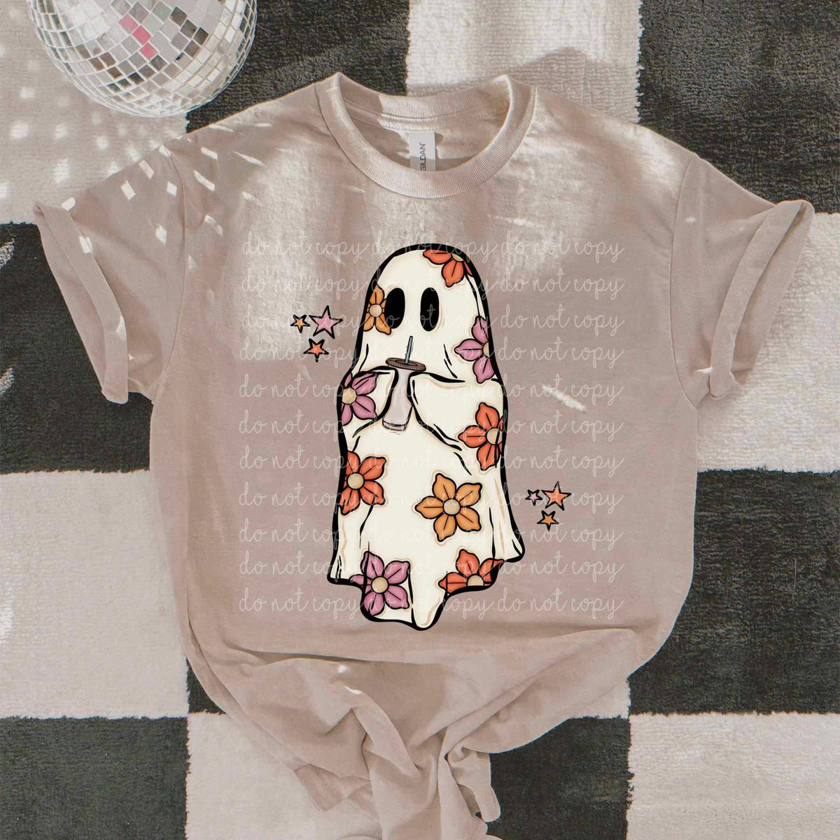 Floral ghost (MMD) 52657 DTF transfer