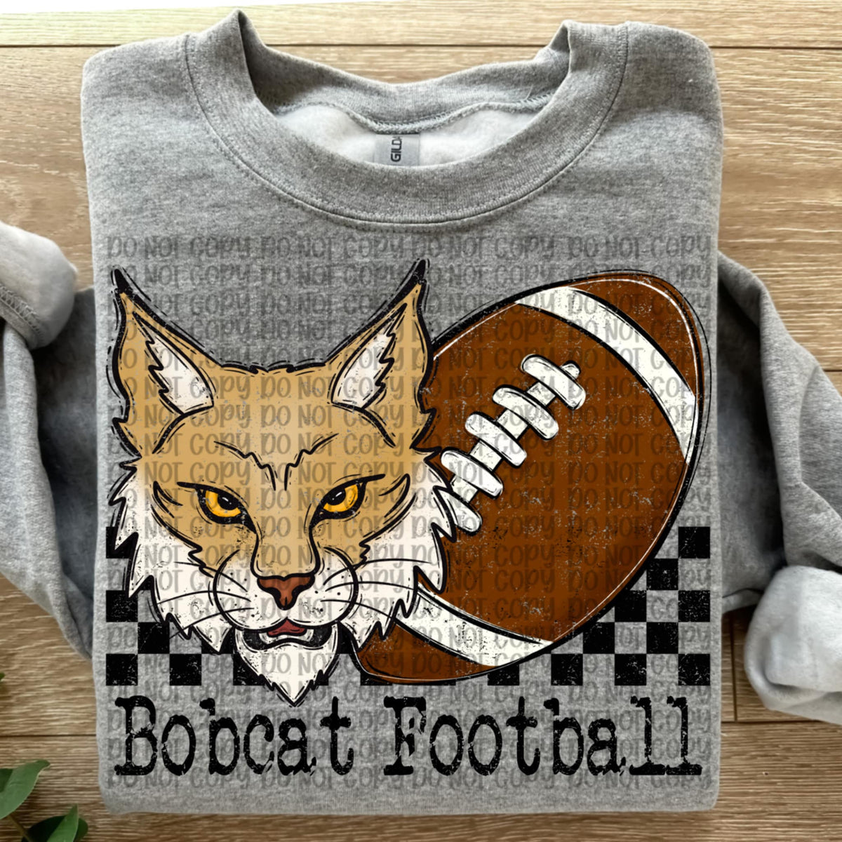 Bobcat Football Checker VP DTF transfer
