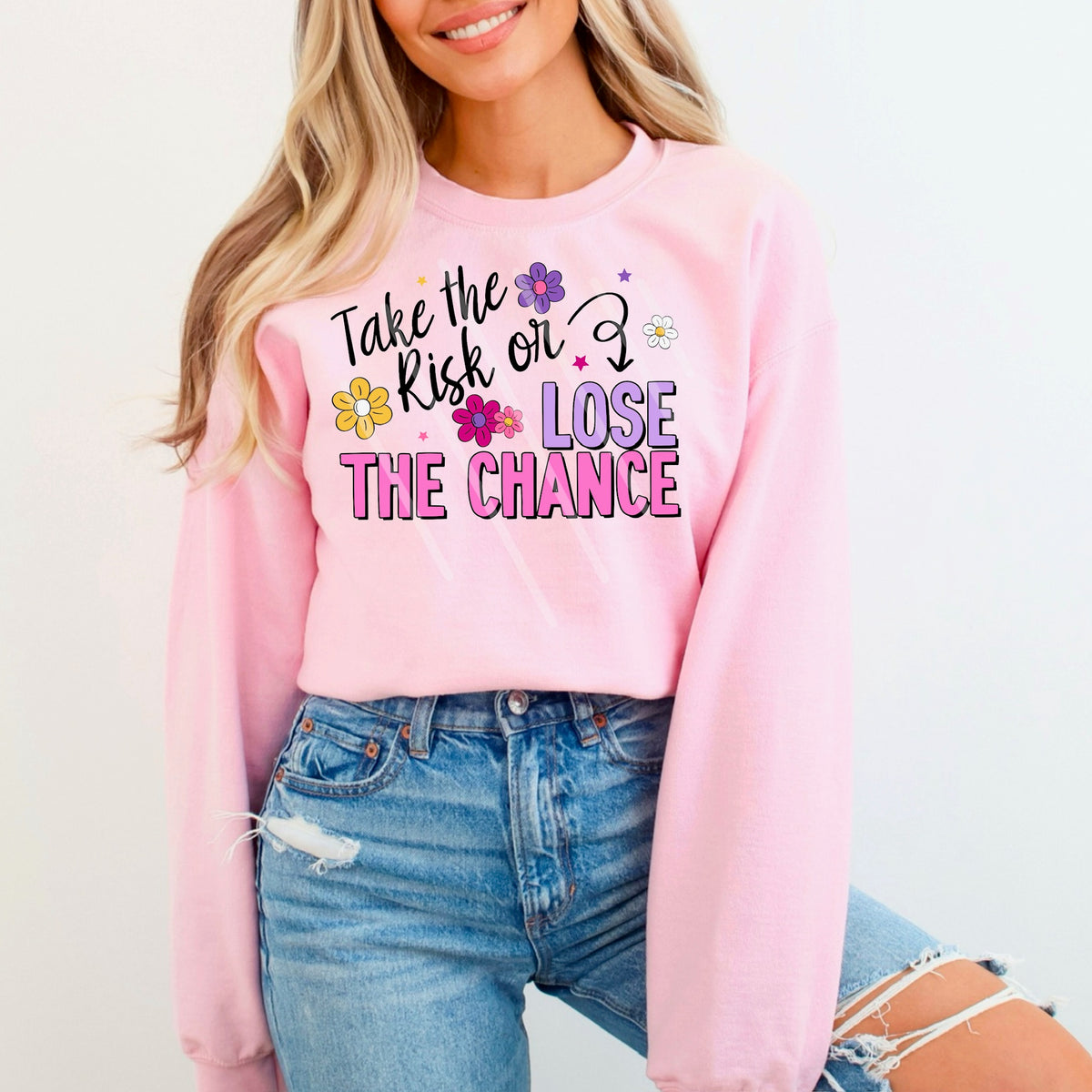 Take the Risk or lose the chance scarlow 110179 DTF transfer