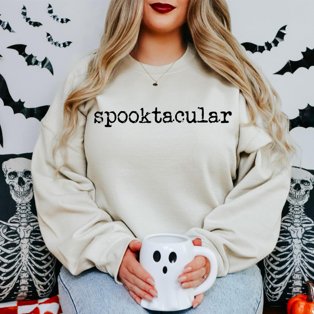 Spooktacular black font (abd) DTF transfer
