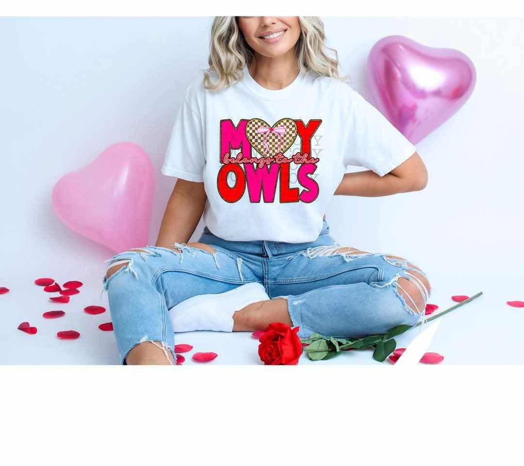 My heart belongs to the owls (C’s) 79831 DTF transfer
