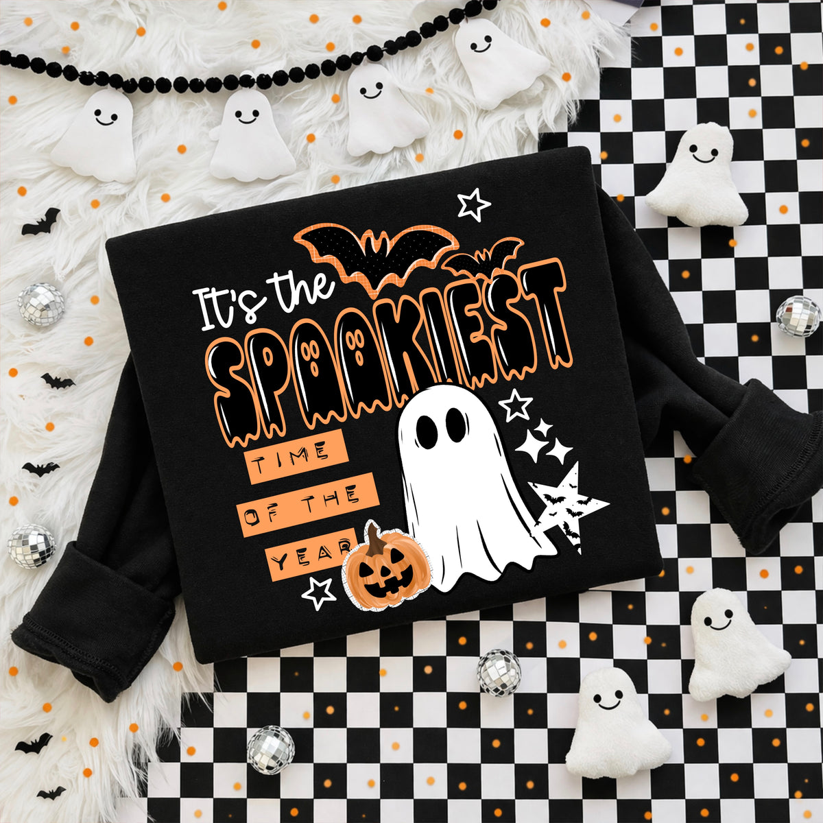Spookiest time of the year ghost (white) (CSC) DTF Transfer