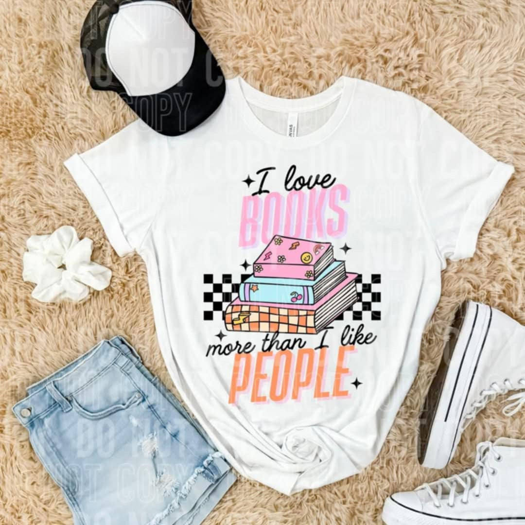 I love books more than I like people (SBB) 96456 DTF transfer