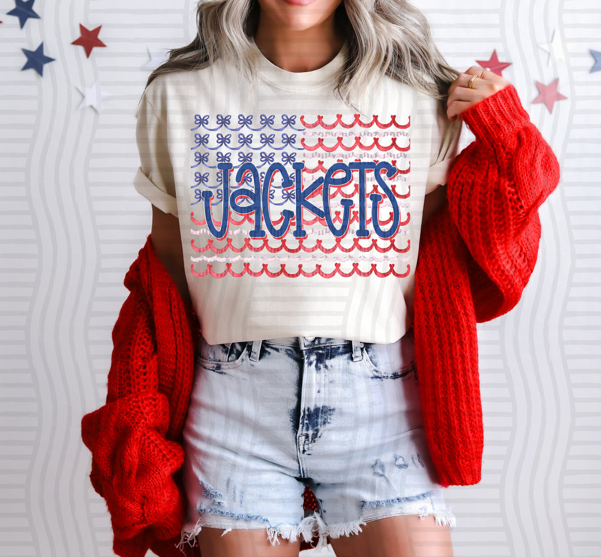 Jackets bow flag (Caplinger) DTF Transfer