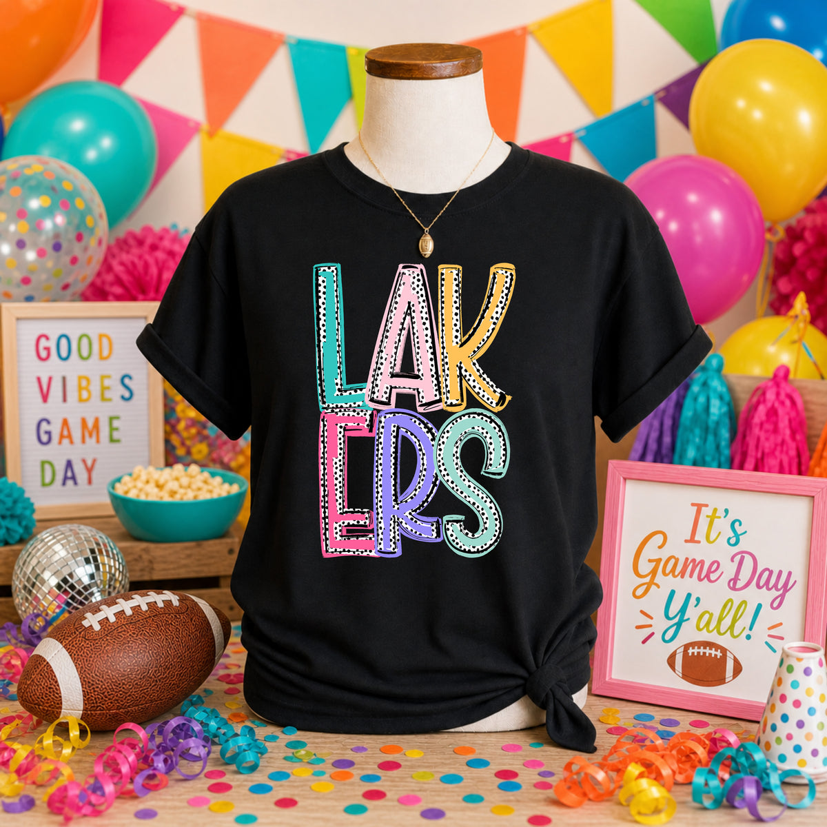 Lakers Dixie Dot (S&G) DTF transfer