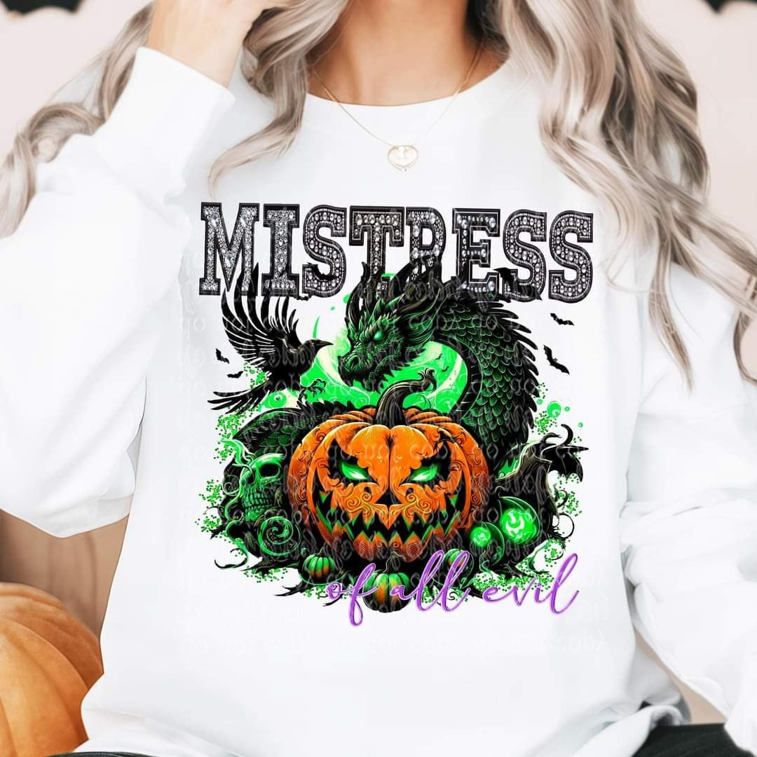 Mistress of evil pumpkin (TDD) 53282 DTF transfer