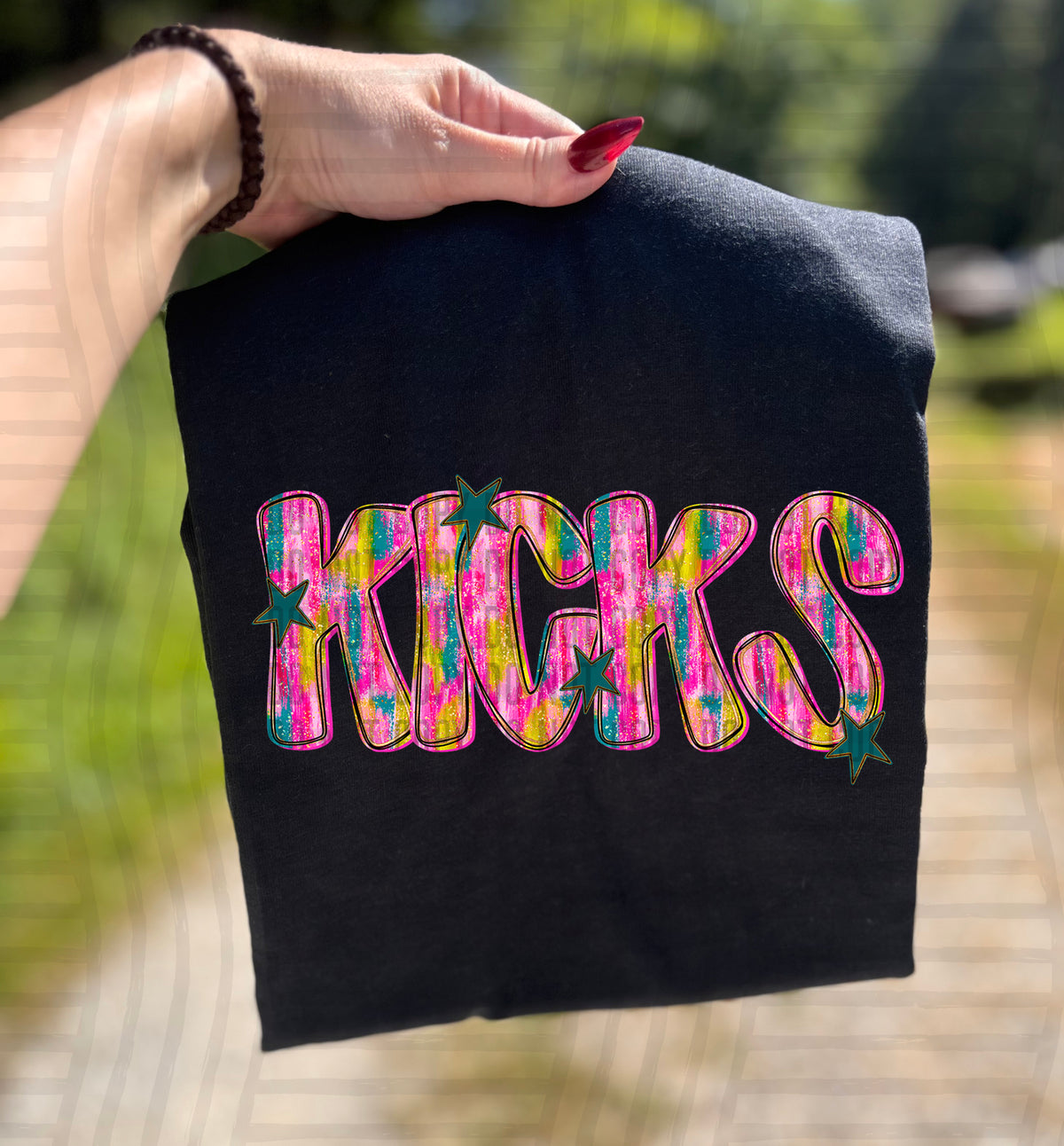 Kicks Pink Brushstroke (Caplinger) DTF Transfers