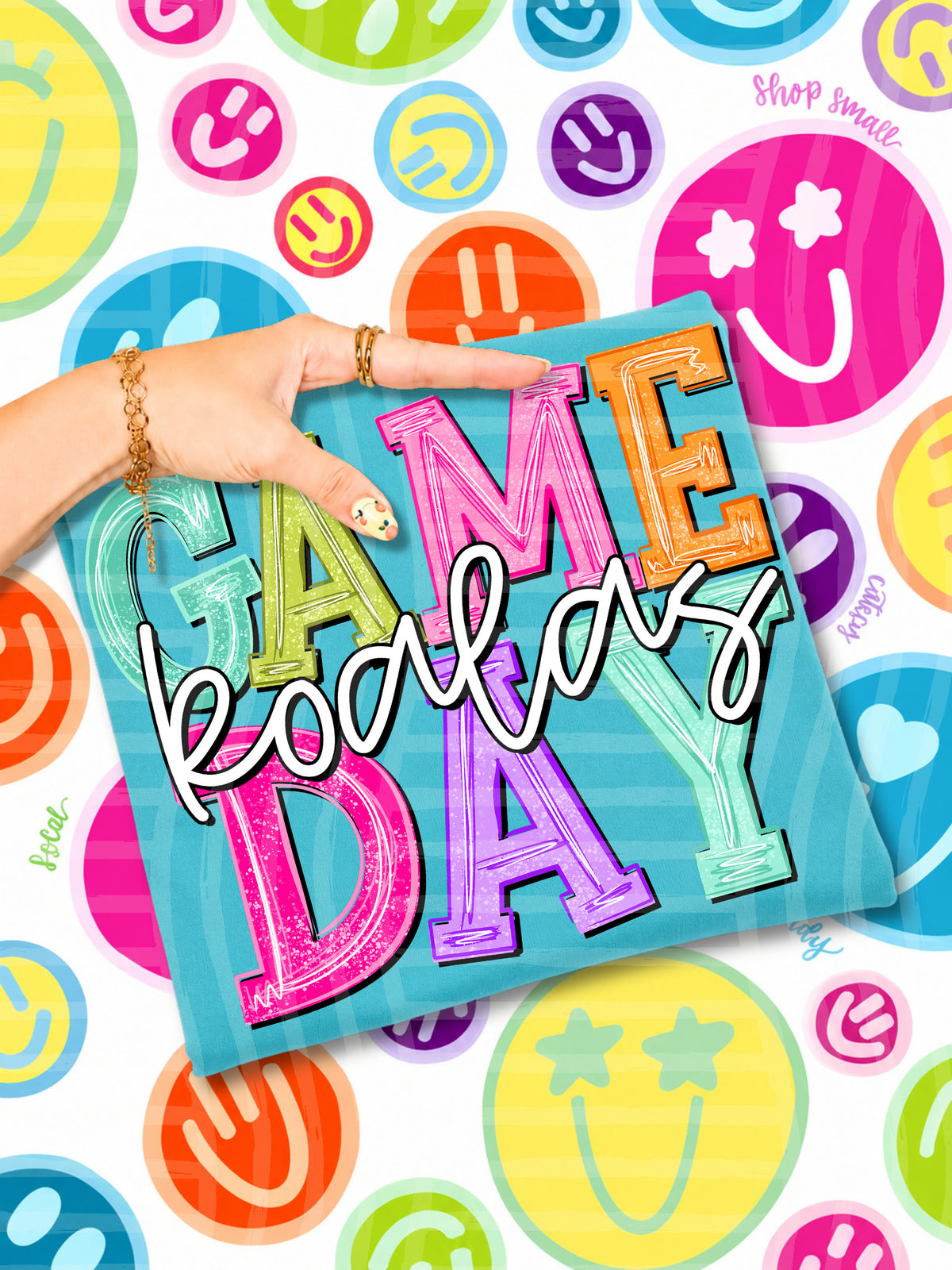 koalas simply colorful game day (caplinger) DTF Transfer