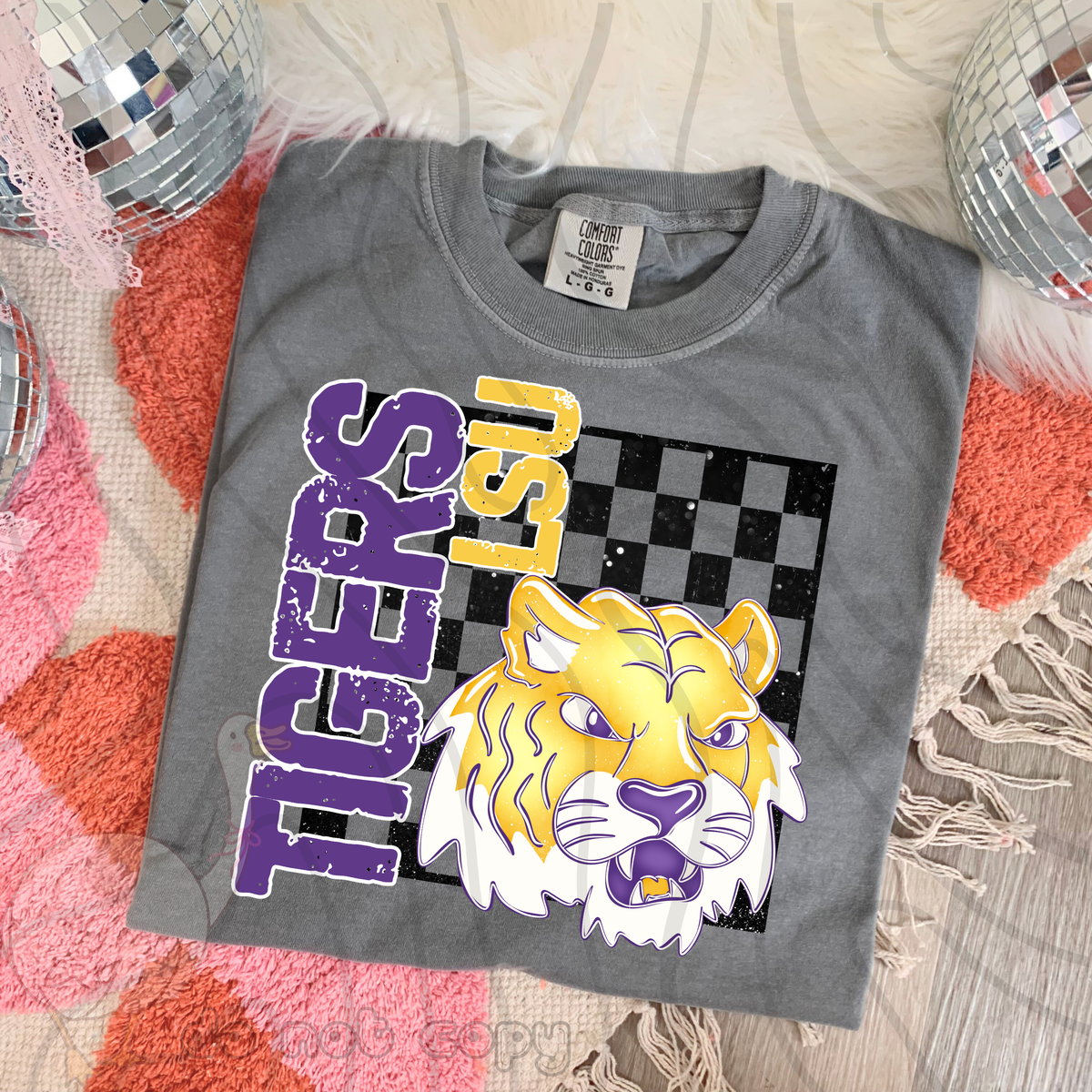 tigers lsu 68 college mocks (dkdbk) DTF transfer