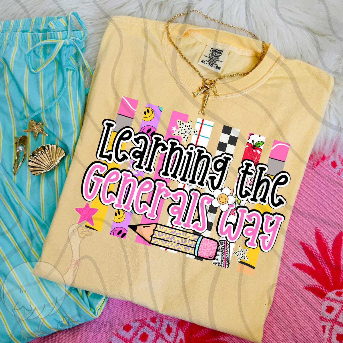 Learning the generals way school stripes (DKD) DTF Transfer