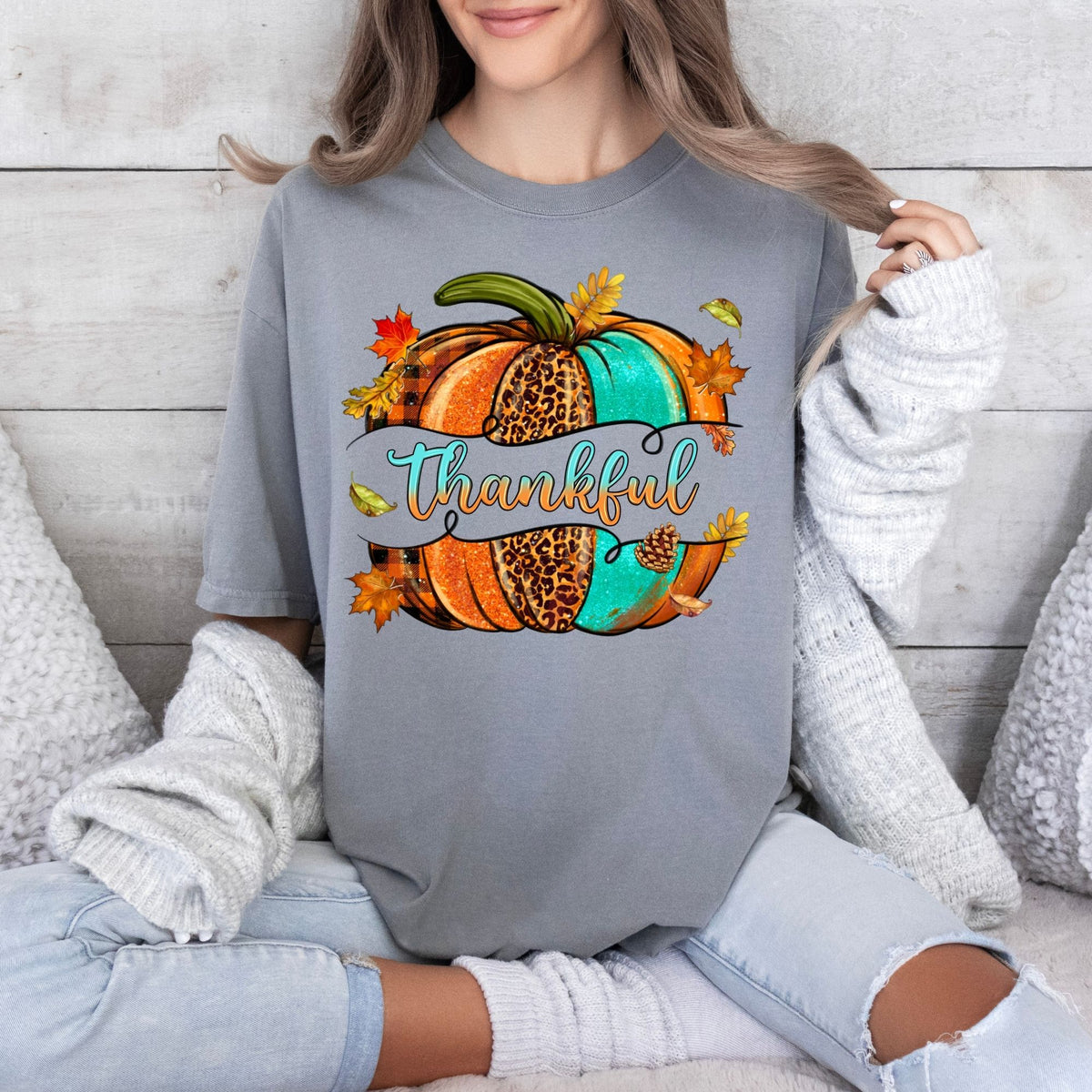 Thankful Pumpkin-47177-DTF transfer