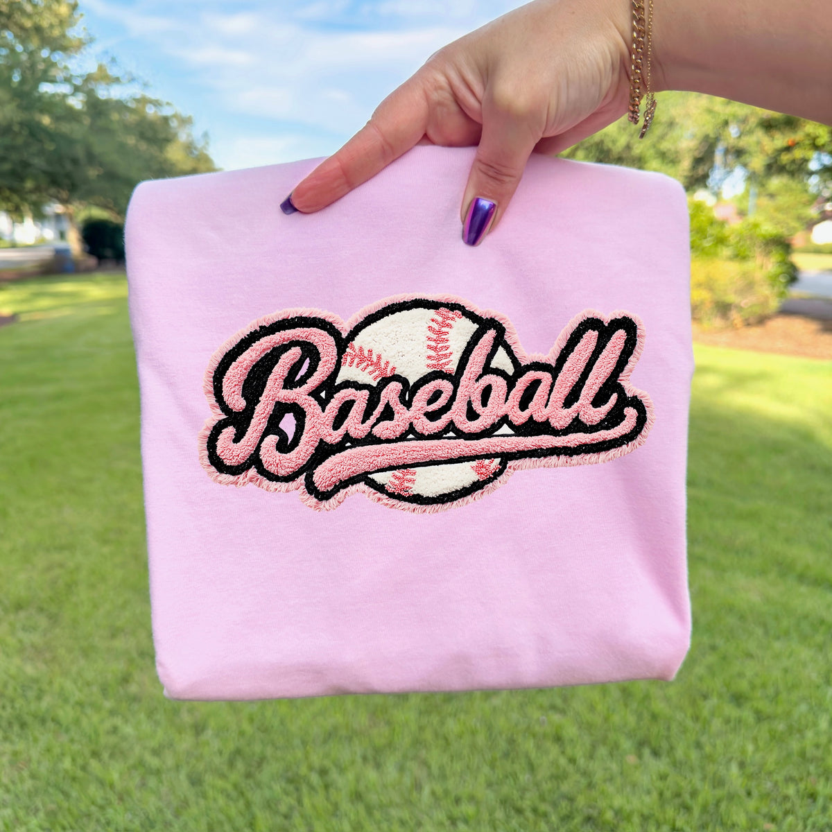 Baseball faux patch DTF Transfer