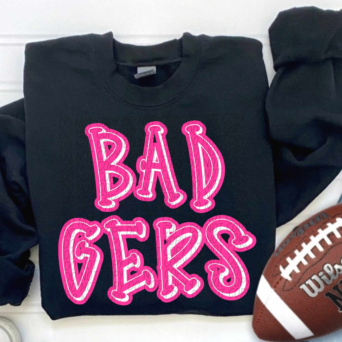 Badgers hot pink 55391 DTF transfer