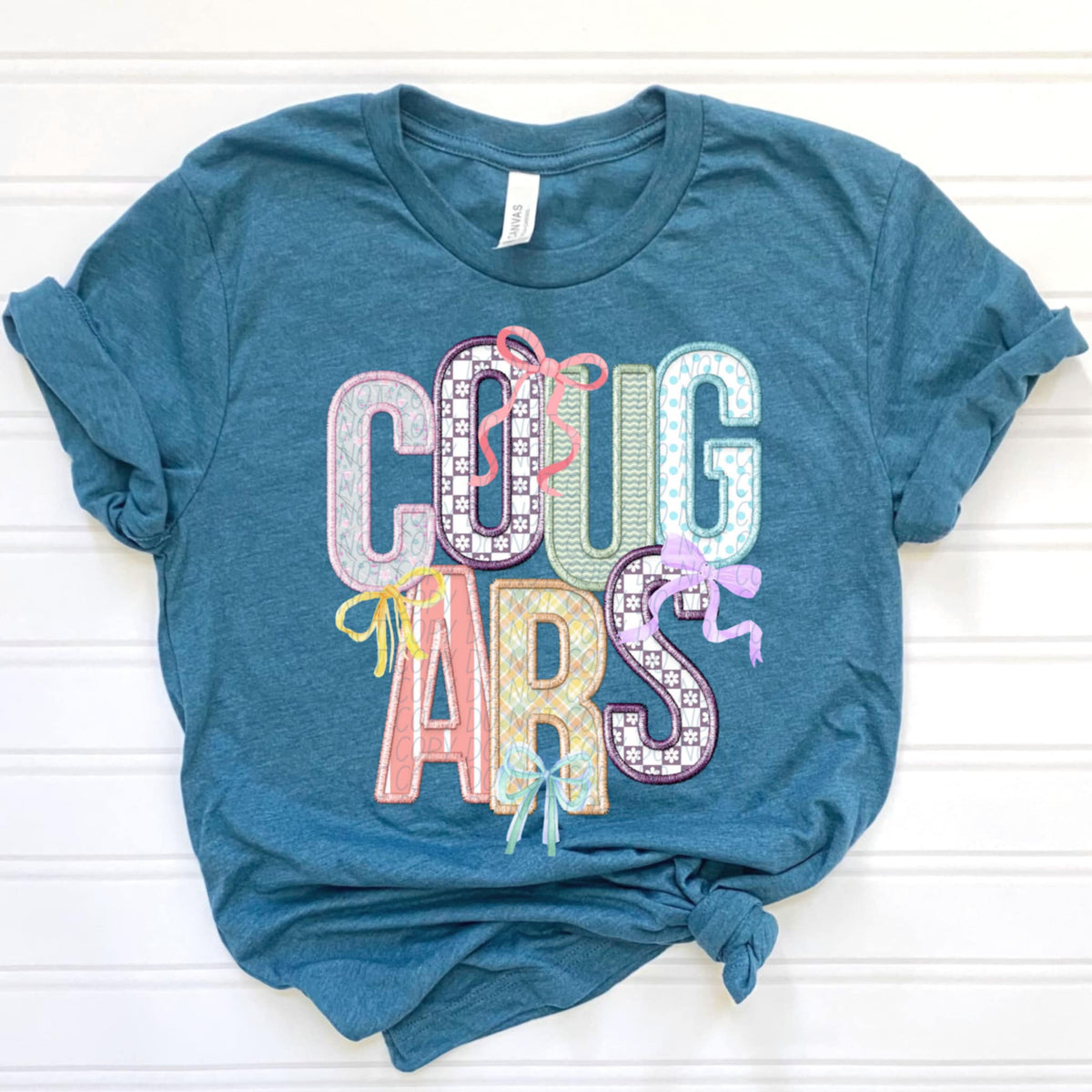 Cougars Spring Bow Mascots (CITY) 97185 DTF transfer