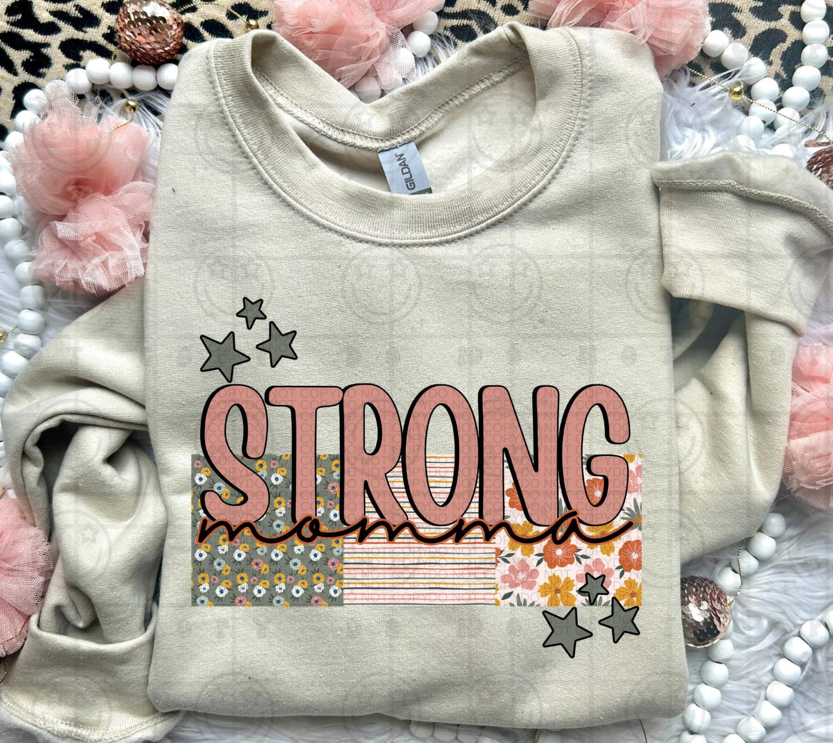 Strong momma (HW) 93291 DTF transfer