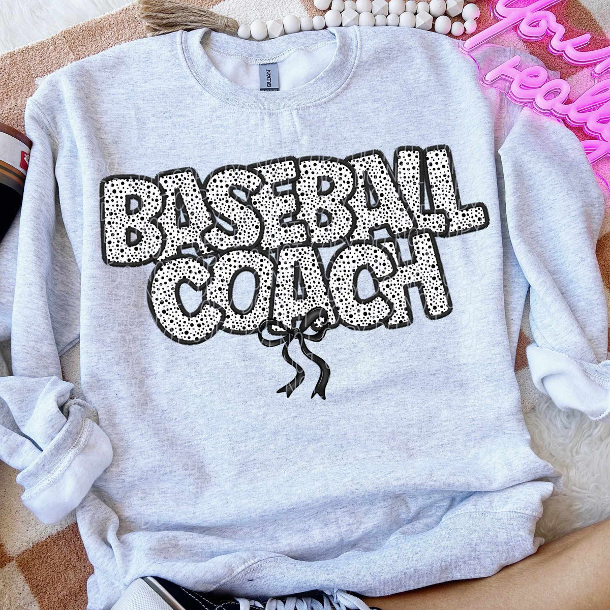 Baseball coach dot filled (CITY) 82294 DTF transfer